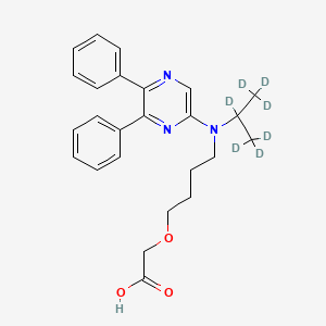 2-[4-[(5,6-Diphenylpyrazin-2-yl)-(1,1,1,2,3,3,3-heptadeuteriopropan-2-yl)amino]butoxy]acetic acid - 