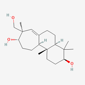 (3S,4aR,8R,9S,11aS,11bR)-8-(hydroxymethyl)-4,4,8,11b-tetramethyl-1,2,3,4a,5,6,9,10,11,11a-decahydrocyclohepta[a]naphthalene-3,9-diol - 