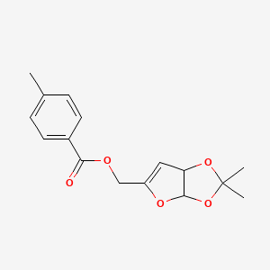 3-Deoxy-1,2-O-isopropylidene-5-p-toluoyl-a-D-glycero-pent-3-enofuranose - 