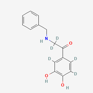 1-(3,4-Dihydroxyphenyl)-2-[(phenylmethyl)amino]-ethanone-d5 - 