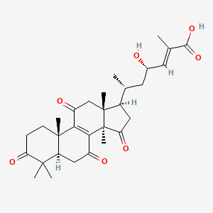 23S-hydroxy-3,7,11,15-tetraoxo-lanost-8,24E-diene-26-oicacid - 