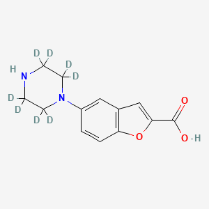 5-(1-Piperazinyl)benzofuran-2-carboxylic acid-d8 - 