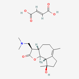 (3R,3aS,9R,9aS,9bS)-3-((Dimethylamino)methyl)-9-hydroxy-6,9-dimethyl-3,3a,4,5,7,8,9,9a-octahydroazuleno(4,5-b)furan-2(9bh)-one fumarate - 1582289-91-5