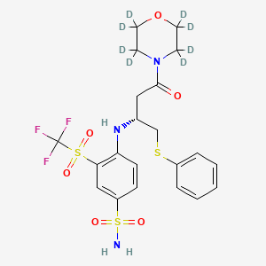 4-[[(1R)-3-(4-Morpholinyl)-3-oxo-1-[(phenylthio)methyl]propyl]amino]-3-trifluoromethylsulfonyl-benzenesulfonamide-d8 - 