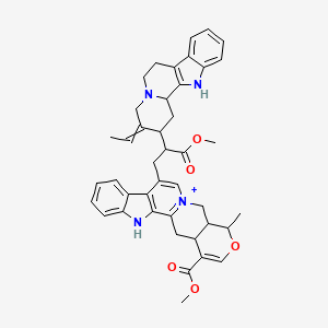 methyl 11-[2-(3-ethylidene-2,4,6,7,12,12b-hexahydro-1H-indolo[2,3-a]quinolizin-2-yl)-3-methoxy-3-oxopropyl]-16-methyl-17-oxa-3-aza-13-azoniapentacyclo[11.8.0.02,10.04,9.015,20]henicosa-1(13),2(10),4,6,8,11,18-heptaene-19-carboxylate - 