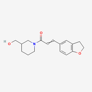3-(2,3-dihydro-1-benzofuran-5-yl)-1-[3-(hydroxymethyl)piperidin-1-yl]prop-2-en-1-one - 