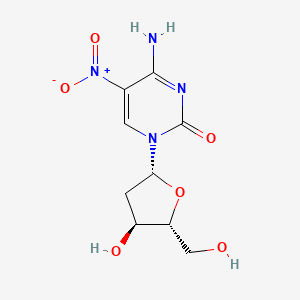 4-amino-1-[(2R,4S,5R)-4-hydroxy-5-(hydroxymethyl)oxolan-2-yl]-5-nitropyrimidin-2-one - 