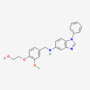 2-[2-Methoxy-4-[[(1-phenylbenzimidazol-5-yl)amino]methyl]phenoxy]ethanol - 