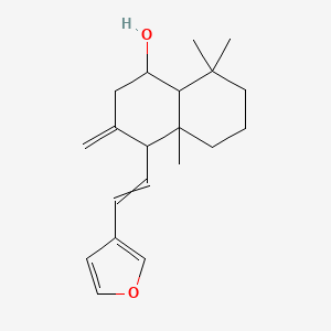 4-[2-(furan-3-yl)ethenyl]-4a,8,8-trimethyl-3-methylidene-2,4,5,6,7,8a-hexahydro-1H-naphthalen-1-ol - 