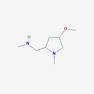[(4-Methoxy-1-methylpyrrolidin-2-yl)methyl](methyl)amine - 