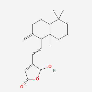 4-[(1E)-2-(5,5,8a-trimethyl-2-methylidene-hexahydro-1H-naphthalen-1-yl)ethenyl]-5-hydroxy-5H-furan-2-one - 