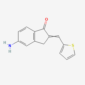 5-amino-2-(thiophen-2-ylmethylidene)-3H-inden-1-one - 