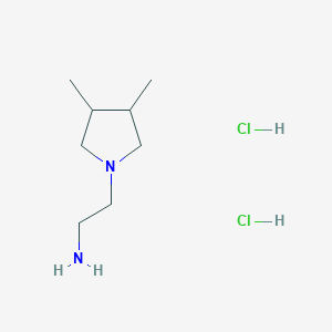 2-(3,4-Dimethylpyrrolidin-1-yl)ethan-1-amine dihydrochloride - 