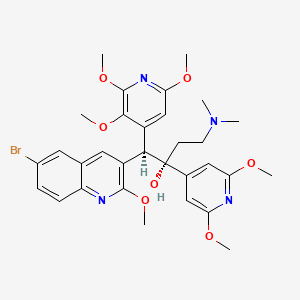 (1R,2S)-1-(6-bromo-2-methoxyquinolin-3-yl)-2-(2,6-dimethoxypyridin-4-yl)-4-(dimethylamino)-1-(2,3,6-trimethoxypyridin-4-yl)butan-2-ol - 