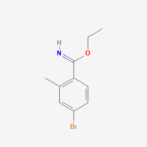 4-Bromo-2-methyl-benzimidic acid ethyl ester - 887592-04-3
