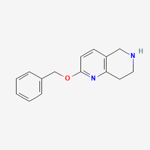 2-(Benzyloxy)-5,6,7,8-tetrahydro-1,6-naphthyridine - 