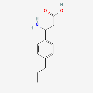 3-Amino-3-(4-propylphenyl)propanoic acid - 339348-11-7