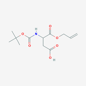 3-[(Tert-butoxycarbonyl)amino]-4-oxo-4-(prop-2-en-1-yloxy)butanoic acid - 
