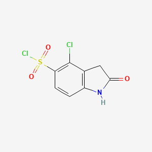 4-Chloro-2-oxo-2,3-dihydro-1H-indole-5-sulfonyl chloride - 