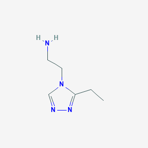 2-(3-ethyl-4H-1,2,4-triazol-4-yl)ethan-1-amine - 