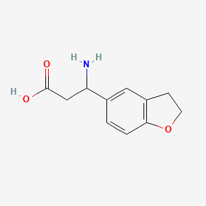 3-Amino-3-(2,3-dihydro-1-benzofuran-5-YL)propanoic acid - 682804-02-0