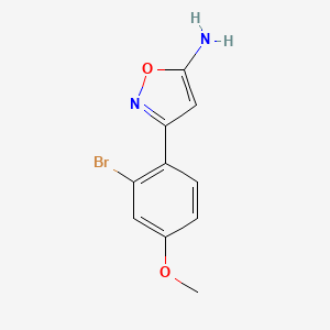 3-(2-Bromo-4-methoxyphenyl)-1,2-oxazol-5-amine - 