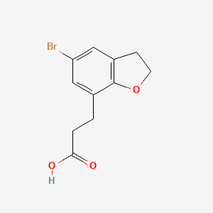 3-(5-Bromo-2,3-dihydro-1-benzofuran-7-yl)propanoicacid - 