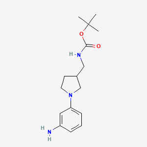 [1-(3-Amino-phenyl)-pyrrolidin-3-ylmethyl]-carbamic acid tert-butyl ester - 