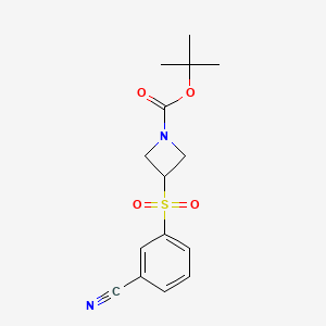 3-(3-Cyano-benzenesulfonyl)-azetidine-1-carboxylic acid tert-butyl ester - 887593-72-8