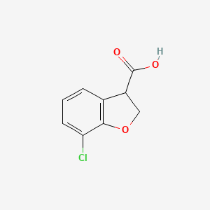 7-Chloro-2,3-dihydro-1-benzofuran-3-carboxylic acid - 1531526-11-0