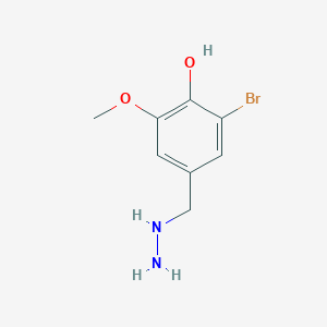 3-Bromo-4-hydroxy-5-methoxy-benzyl-hydrazine - 887595-57-5