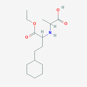 2-[(4-Cyclohexyl-1-ethoxy-1-oxobutan-2-YL)amino]propanoic acid - 