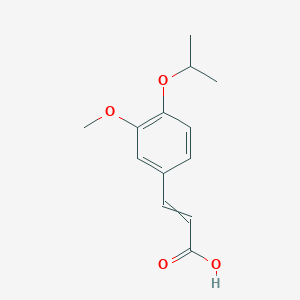 (2E)-3-(4-Isopropoxy-3-methoxyphenyl)prop-2-enoic acid - 