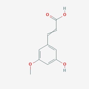 3-(3-Hydroxy-5-methoxyphenyl)prop-2-enoic acid - 