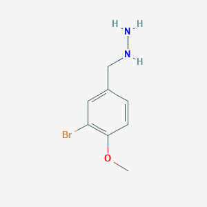 [(3-Bromo-4-methoxyphenyl)methyl]hydrazine - 887596-33-0