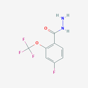 4-Fluoro-2-trifluoromethoxy-benzoic acid hydrazide - 887596-89-6