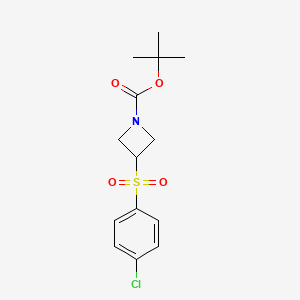 3-(4-Chloro-benzenesulfonyl)-azetidine-1-carboxylic acid tert-butyl ester - 887593-63-7