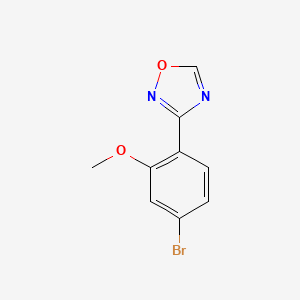 3-(4-Bromo-2-methoxyphenyl)-1,2,4-oxadiazole - 