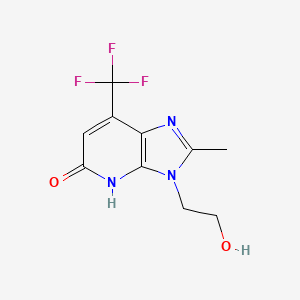 3-(2-Hydroxyethyl)-2-methyl-7-trifluoromethyl-3H-imidazo-[4,5-b]-pyridin-5(4H)-one - 