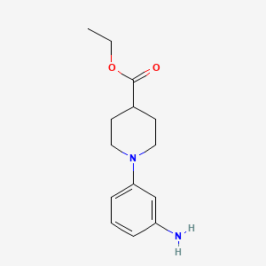 1-(3-Amino-phenyl)-piperidine-4-carboxylic acid ethyl ester - 461719-90-4