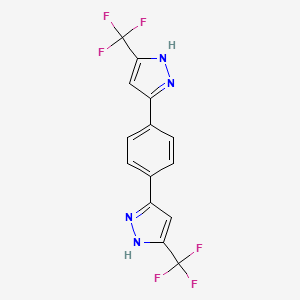 1,4-Bis[3-(trifluoromethyl)pyrazol-5-YL]benzene - 