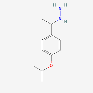 1-(1-[4-(Propan-2-yloxy)phenyl]ethyl)hydrazine - 1016674-77-3