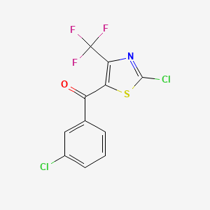 2-Chloro-5-(3-chlorobenzoyl)-4-trifluoromethyl-1,3-thiazole - 