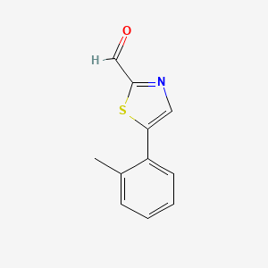 5-(o-Tolyl)thiazole-2-carbaldehyde - 