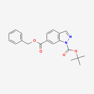 6-benzyl 1-tert-butyl 1H-indazole-1,6-dicarboxylate - 