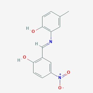 6-[(2-Hydroxy-5-methylanilino)methylidene]-4-nitrocyclohexa-2,4-dien-1-one - 
