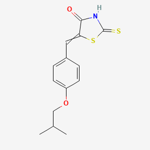 (5E)-5-{[4-(2-methylpropoxy)phenyl]methylidene}-2-sulfanyl-1,3-thiazol-4-one - 