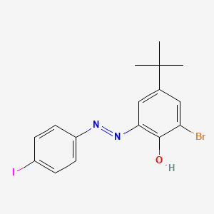 2-bromo-4-tert-butyl-6-[(E)-(4-iodophenyl)diazenyl]phenol - 