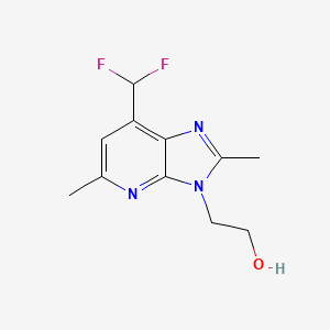2-(7-Difluoromethyl-2,5-dimethyl-3H-imidazo-[4,5-b]-pyridin-3-yl)ethanol - 