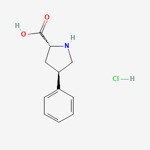 (2R,4R)-4-Phenylpyrrolidine-2-carboxylic acid hydrochloride - 